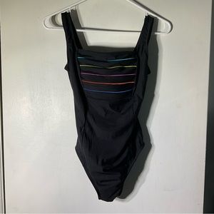 Longitude Black One Piece Swim Suit SZ 8 SALE PRICE!